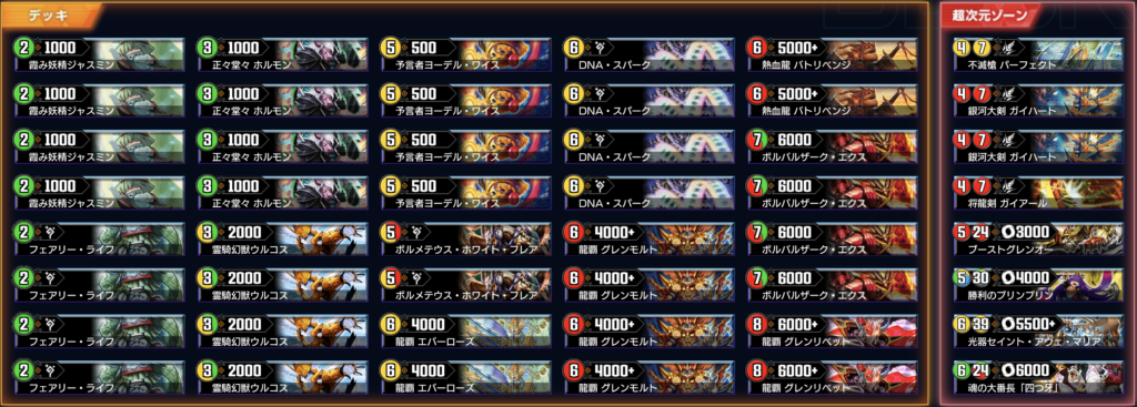 デュエルマスターズ リースモルトDREAM デッキレシピ詳細 | ガチまとめ 